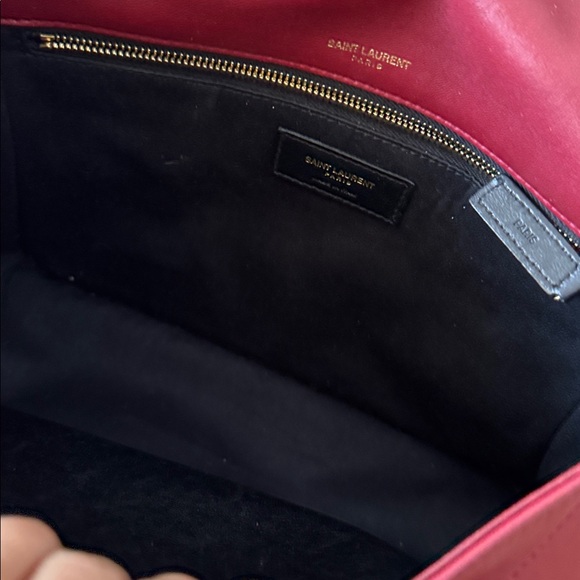 Saint Laurent RARE Burgundy Niki Medium Leather Bag with Gold Tone Hardware - Picture 15 of 17